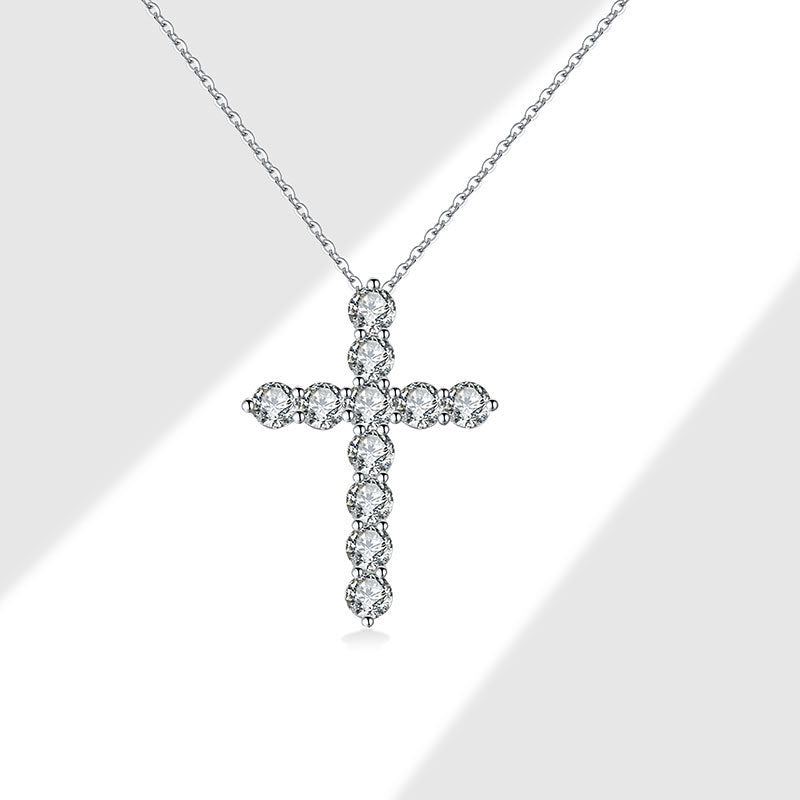 Women's Simple Light Cross Style Korean Elegant Mini Clavicle Chain Fashion Necklace
