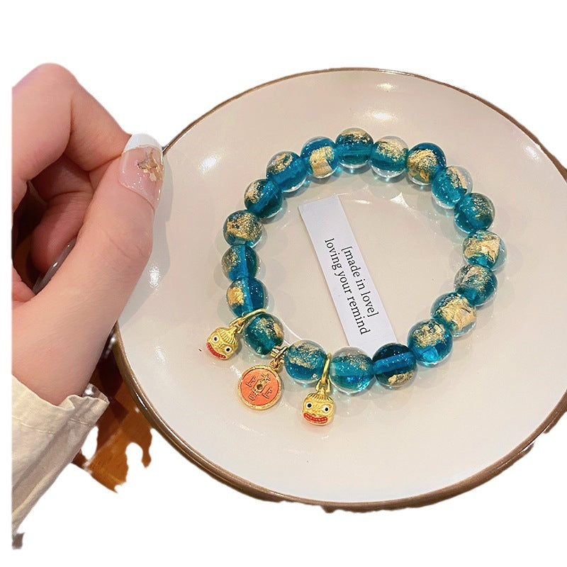 Blue Sea And Sky Vintage Chinese Style Bracelets