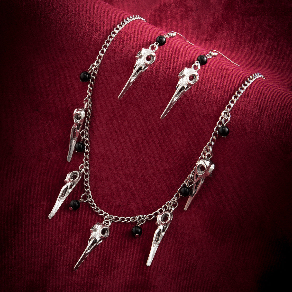 Punk Pointed Ghost Skull Niche Exaggerated Necklaces