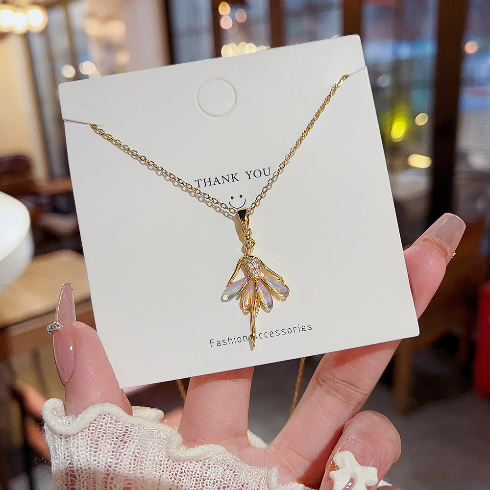 Ballet Pendant Style Niche Design Clavicle Necklaces