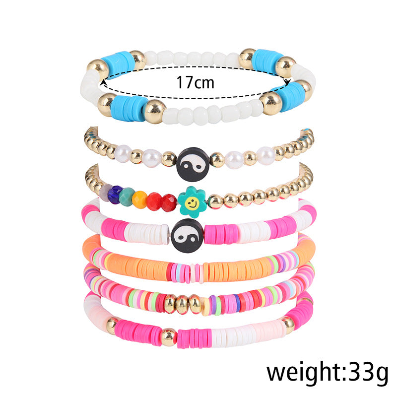 Fashion Simple Filament Love Smiling Face Bracelets