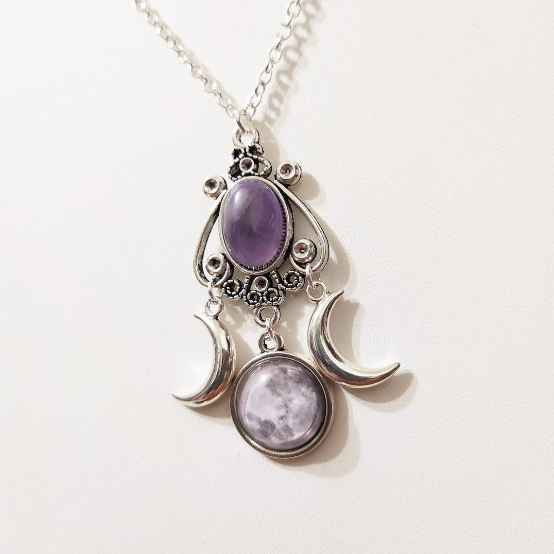 Goddess Amethyst Jewelry Retro Creative Personality Necklaces