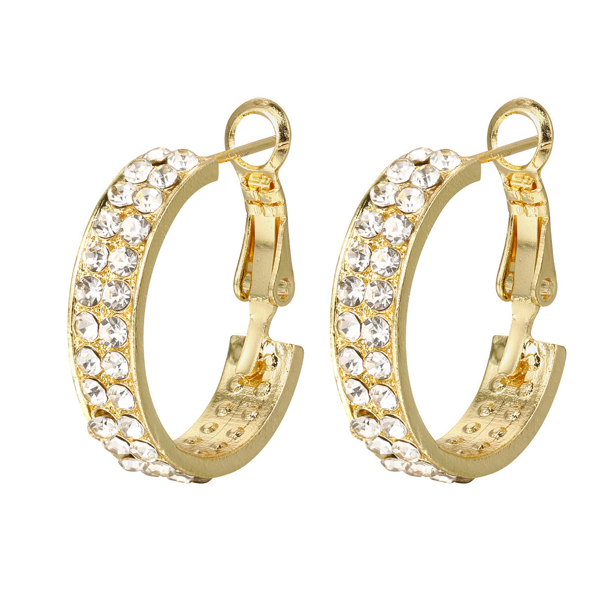 Super Flash Hoop High-grade Light Luxury Earrings