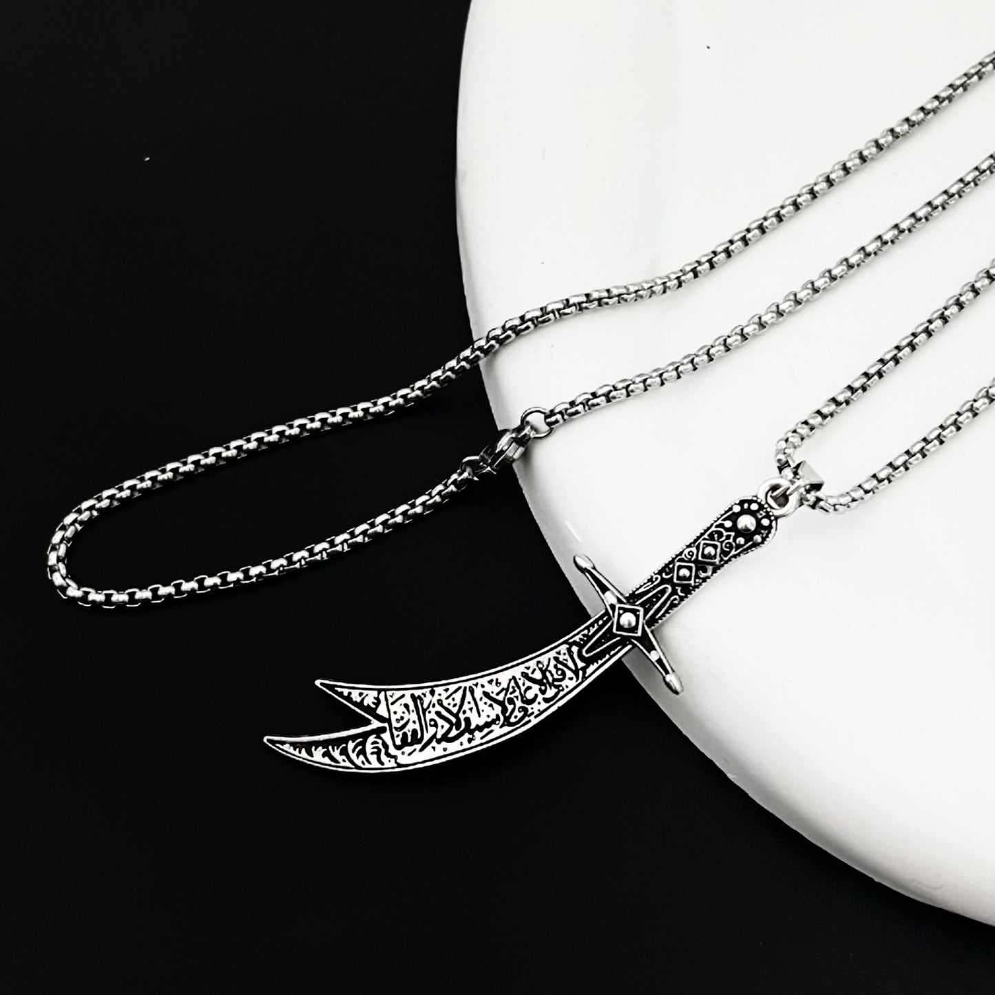Knife Fashionable Hip Hop Gothic Style Sweater Necklace