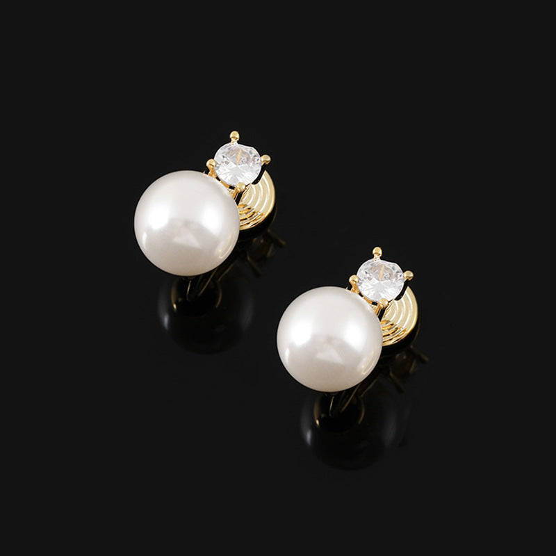 Women's Retro French Mosquito Coil Light Luxury Crystal Earrings