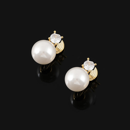 Women's Retro French Mosquito Coil Light Luxury Crystal Earrings