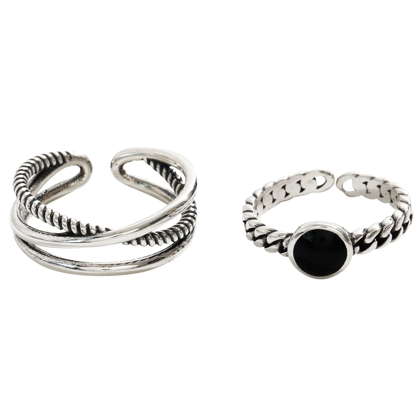 Index Finger Cross Female Open Fashion Thai Niche Ring