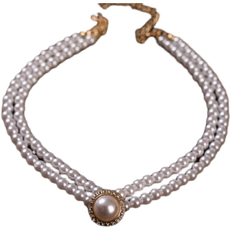 Round Pearl Simple Banquet Female Clavicle Chain Bride Necklace