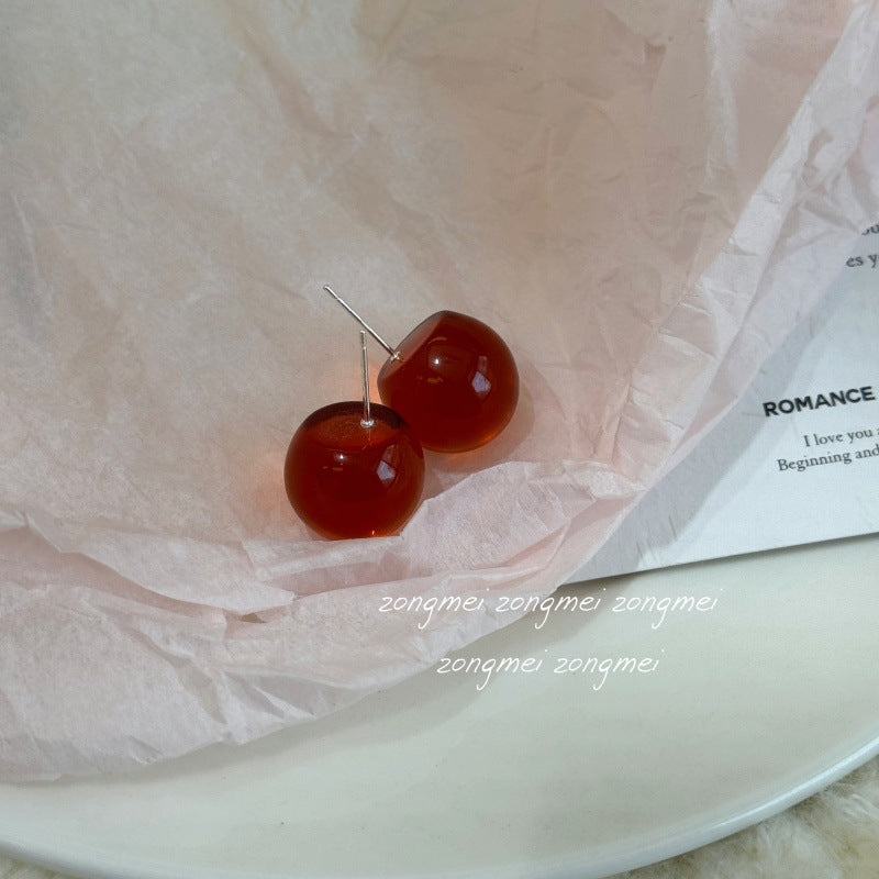 Small Size Round Beads Special Interest Simple Ear Clip