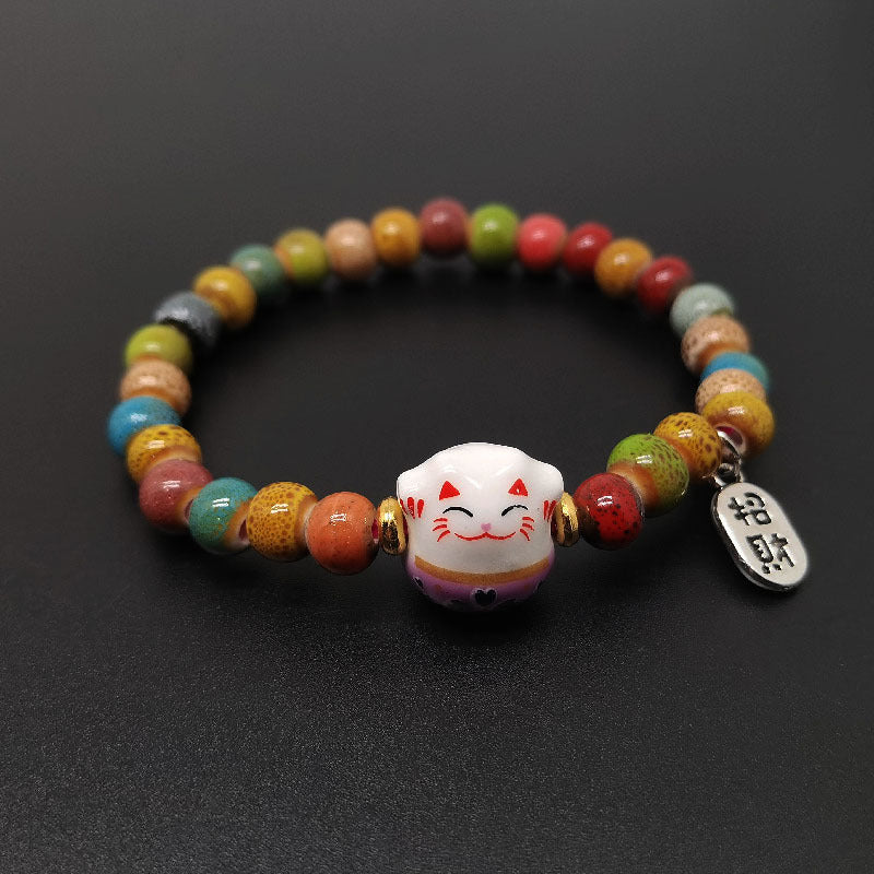 Cat Cartoon Retro Ethnic Style Friend Bracelets