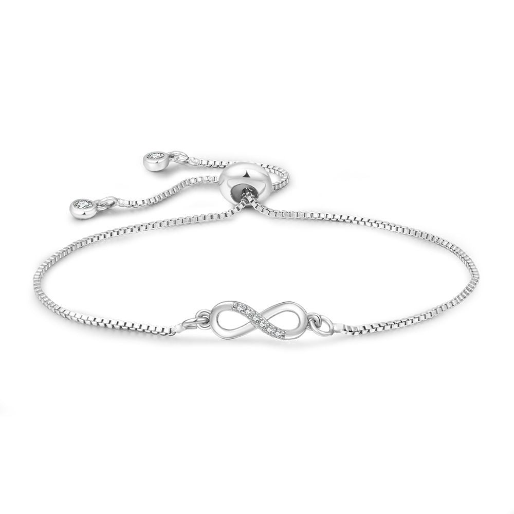 Einfache verstellbare Armbänder mit Zirkonornament und Kupfereinlage für Damen