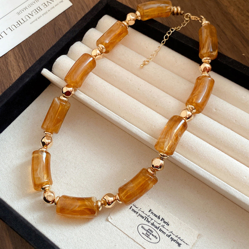 Dopamine Acrylic Beaded Sub Personality Light Luxury Bracelets