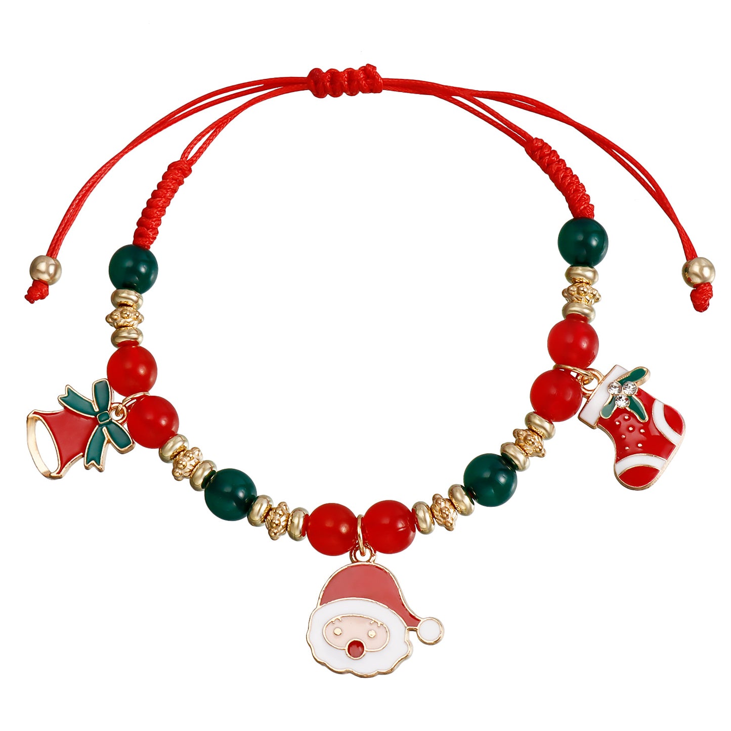 Ensemble de perles tissées à la main, ornement de noël, Bracelets bonhomme de neige et élan