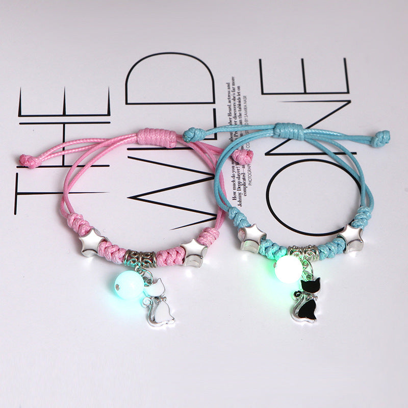 Cute Heart Girlfriends Two Korean Style Bracelets