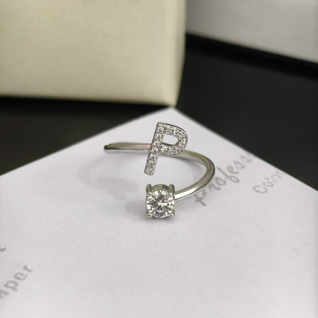 Open Female Your Name My Last English Personality Ring