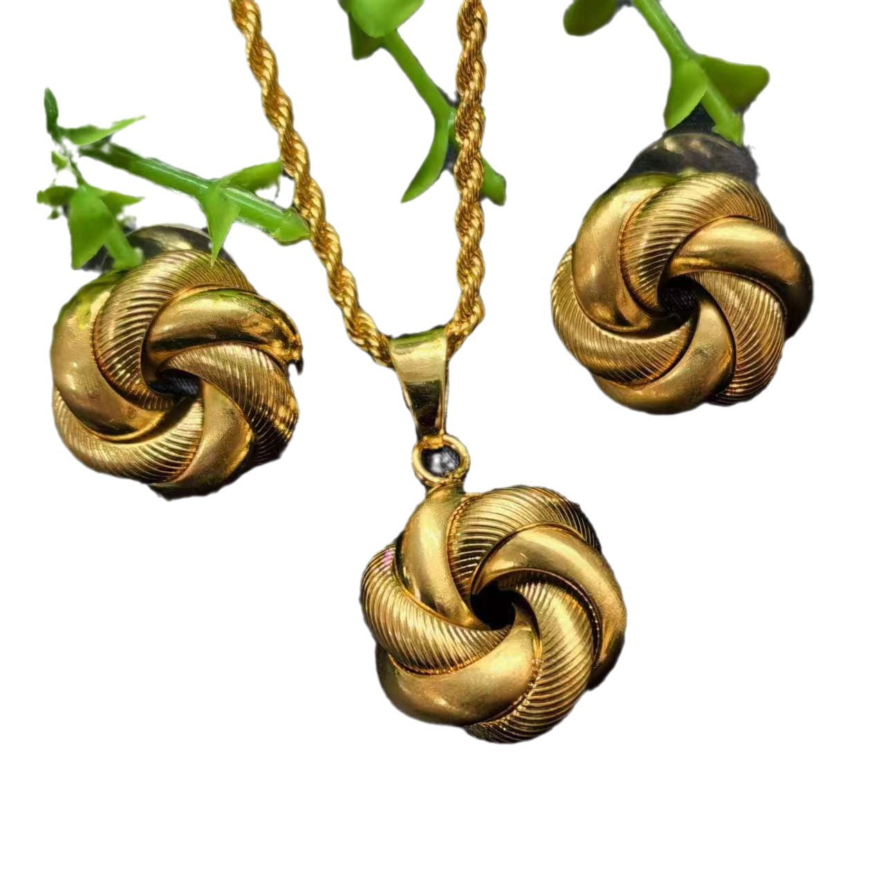 Bridal Ancient French Gold Nigeria Female Jewelry Set