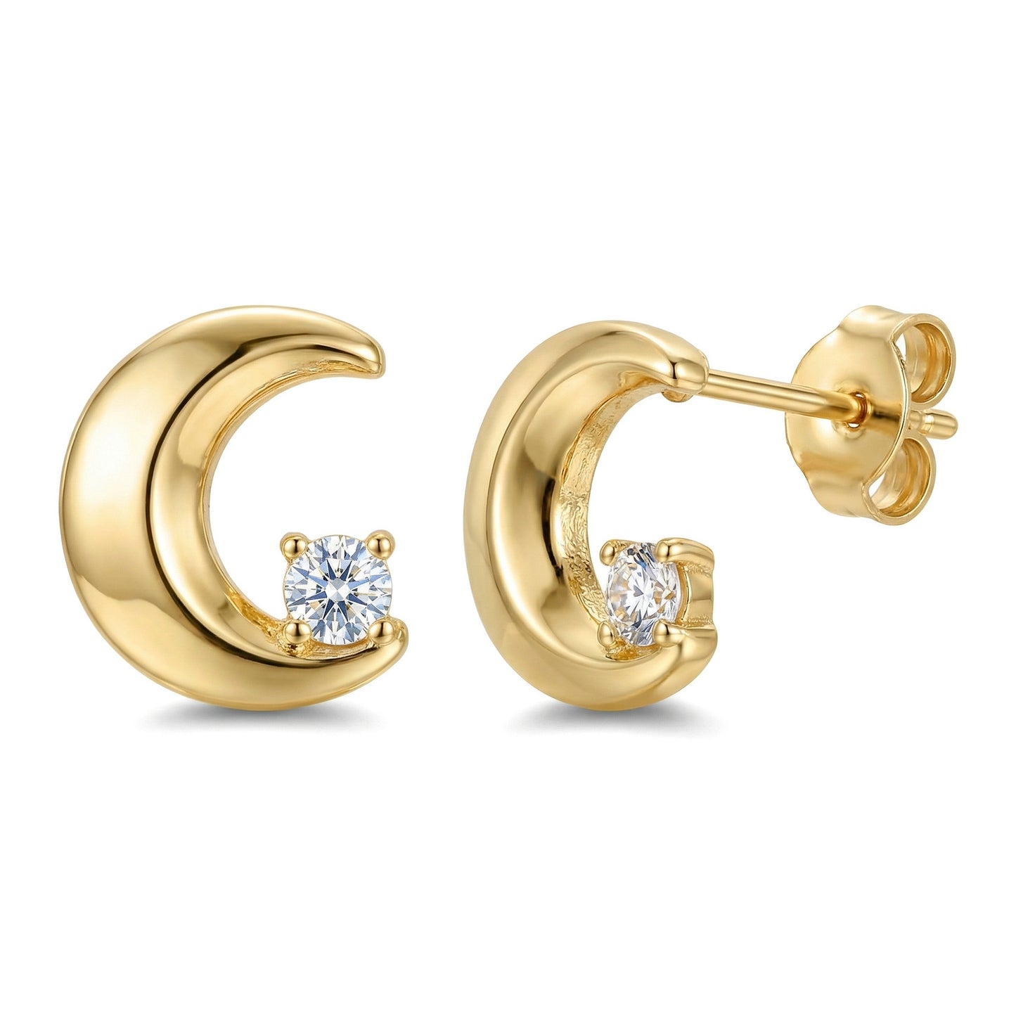 Women's & Men's Material Finely Inlaid Niche High Sense Basic Stud Earrings