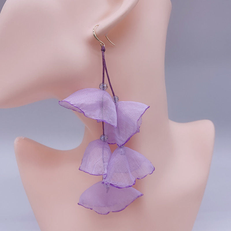 Petal Long Elegant Han Style Fashion Earrings