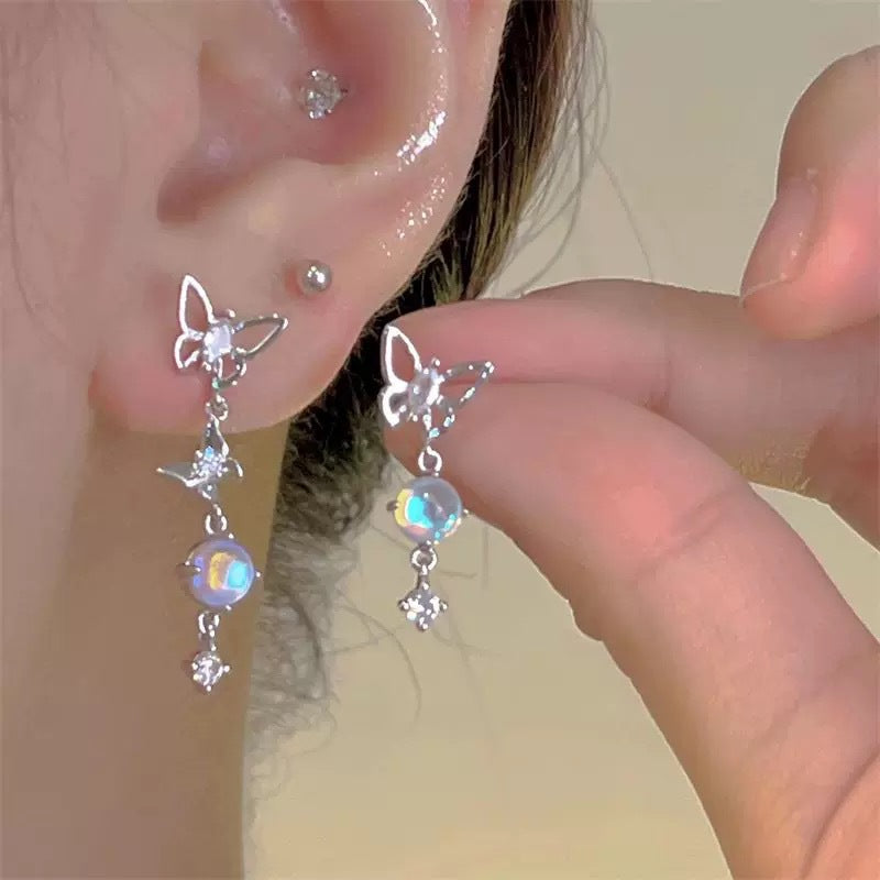 Women's Flower Zircon For Design Fashionable Temperamental Without Rings