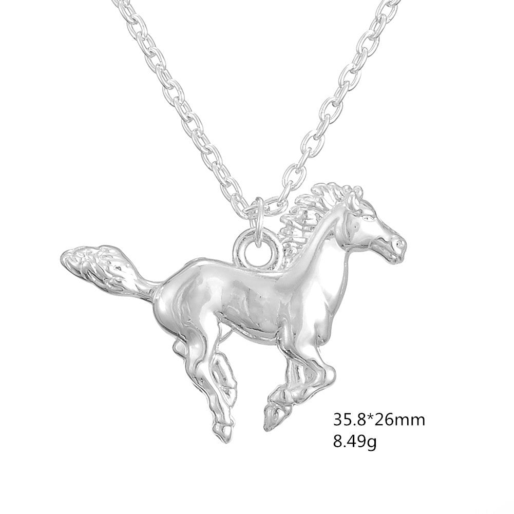 Ornament Ethnic Style Zodiac Horse Glossy Necklaces