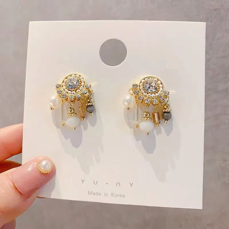 Women's Retro Style Fashionable High-grade Temperament French Earrings