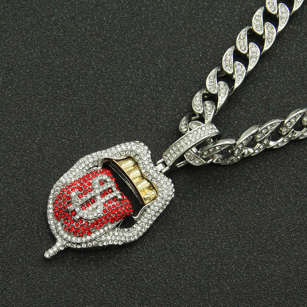 Hop Rap Decoration Full Diamond Three-dimensional Necklaces