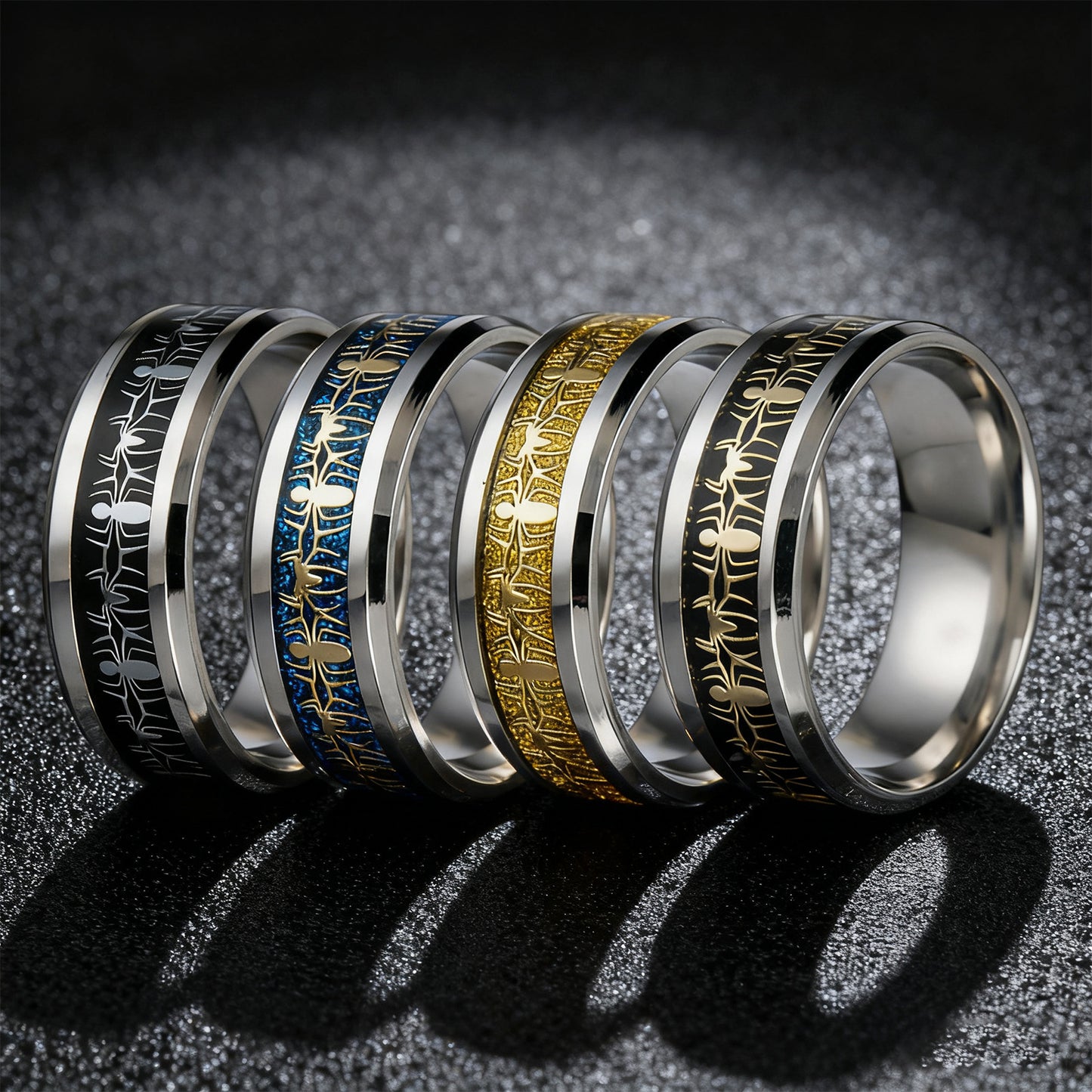 Women's & Men's Anime Movie Surrounding Spider Man Unique Titanium Ring