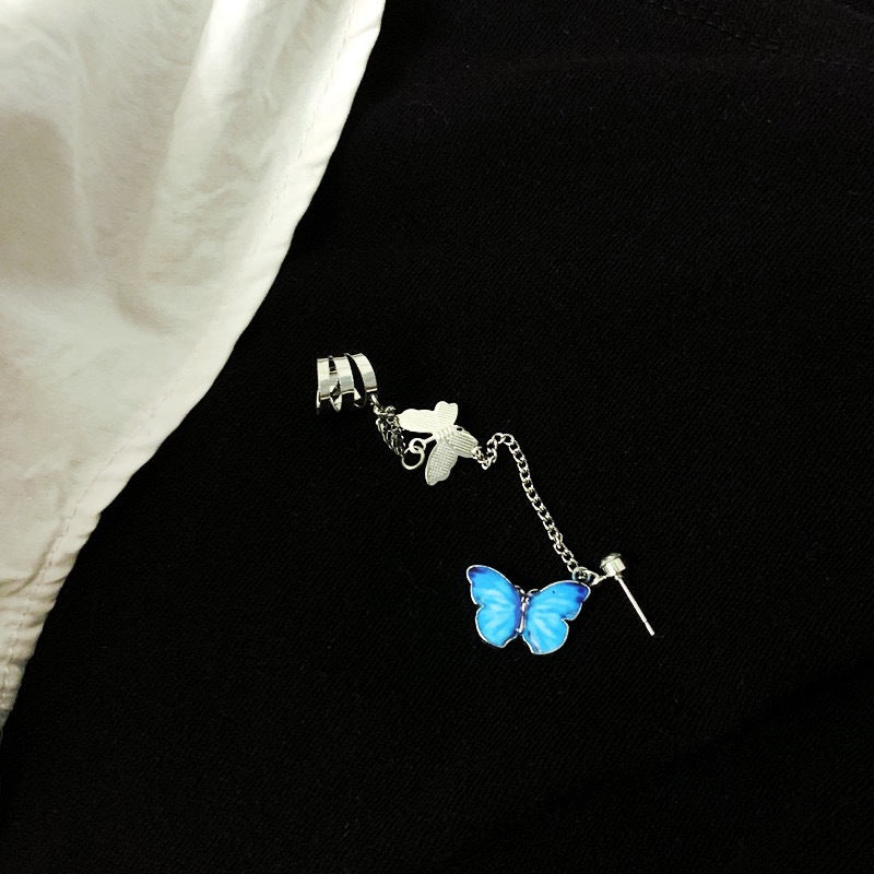 Heart Cold Style Cool Fairy Butterfly Ear Clip