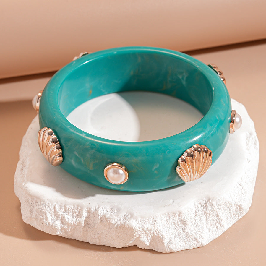Women's Irregular Resin Minority Simple Retro Temperament Personality Fashion Design Unique Bracelets