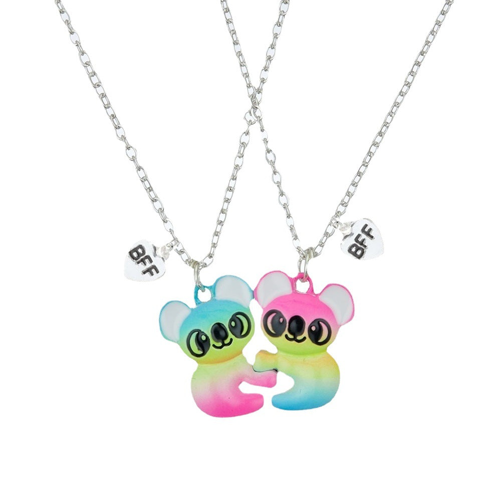 Colorful Koalas Good Friend Cute Fashion Necklaces