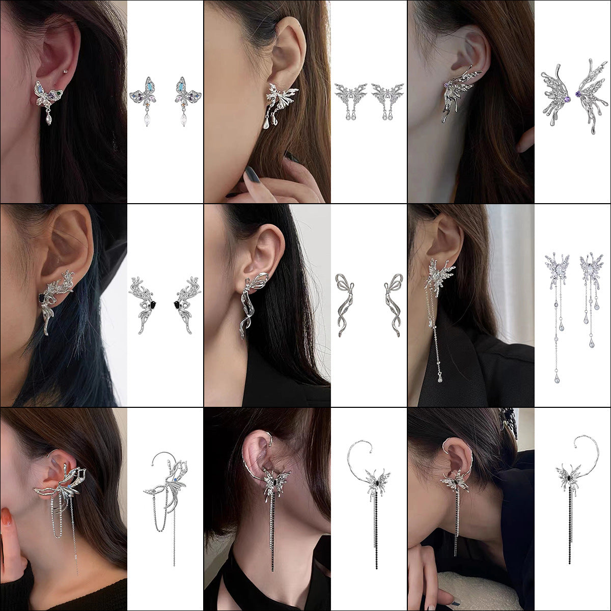 Women's Series Niche Design Irregular Ear Style Earrings