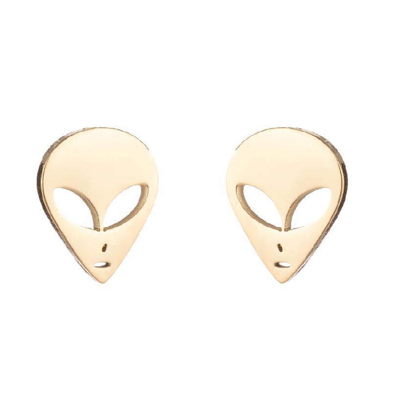 Cartoon Character Female Fashion Personality Alien Quirky Stud Earrings