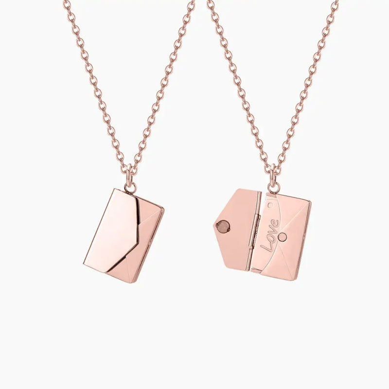 Colorfast Couple Book Personalized Love Open Close Sweater Necklaces