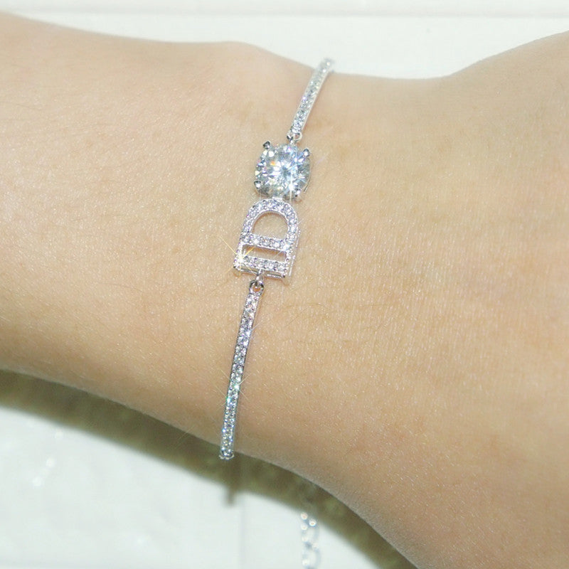 Sterling Sier Femme Moissanite Suis Prête À Bracelets