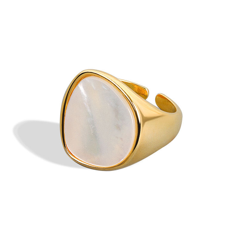 Women's Luxury Minority Design Shell Stone For Rings