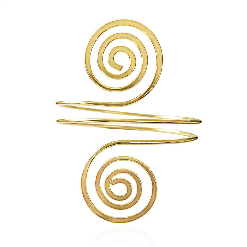 Open Metal Geometric Hollow Glossy Pattern Bracelet