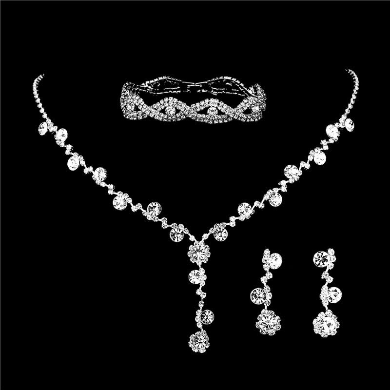Brilliant Rhinestones Zircon Angels Cry Water Rings