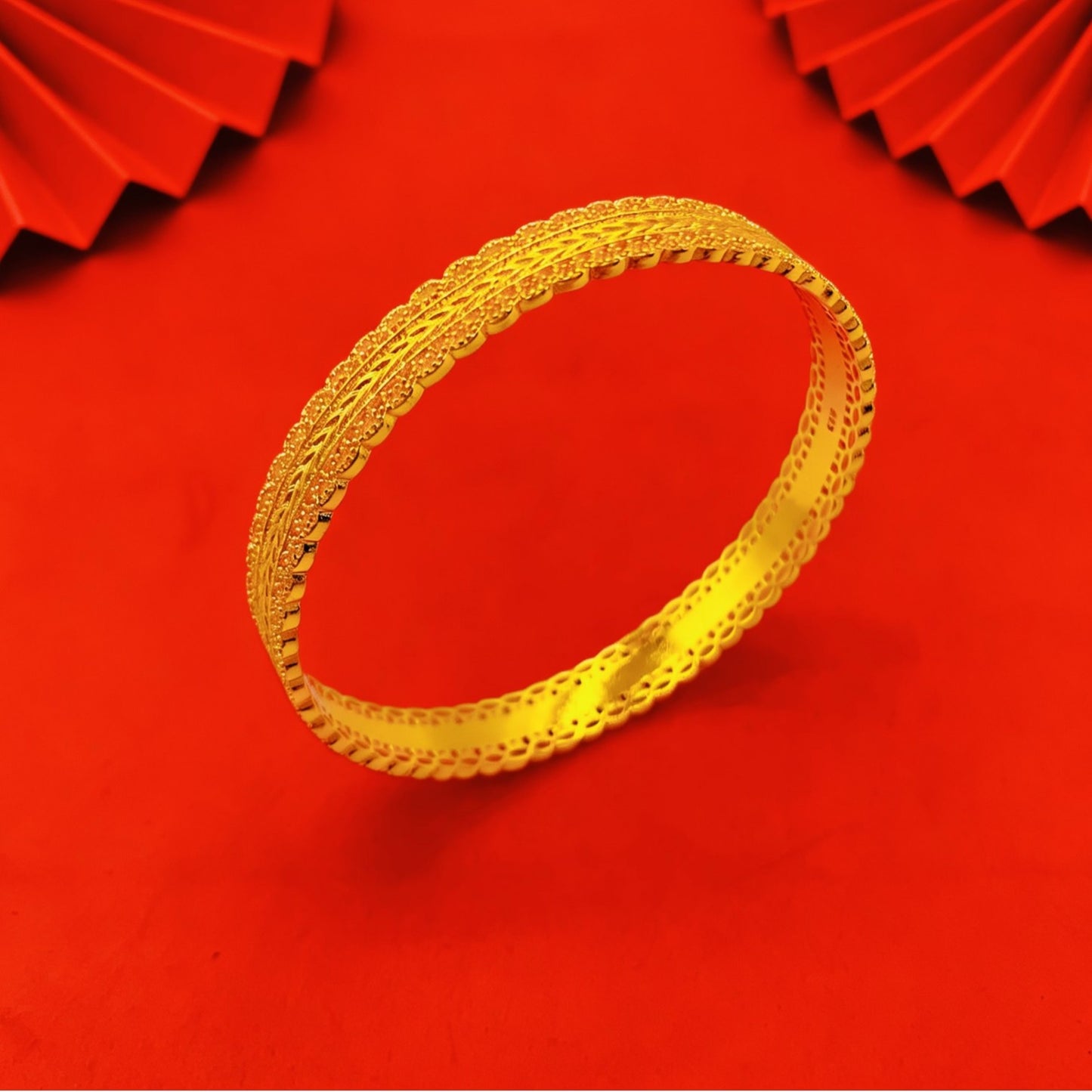 Gold Shop Ancient Waist Wrap Silk Woven Wheat Closed Bracelet