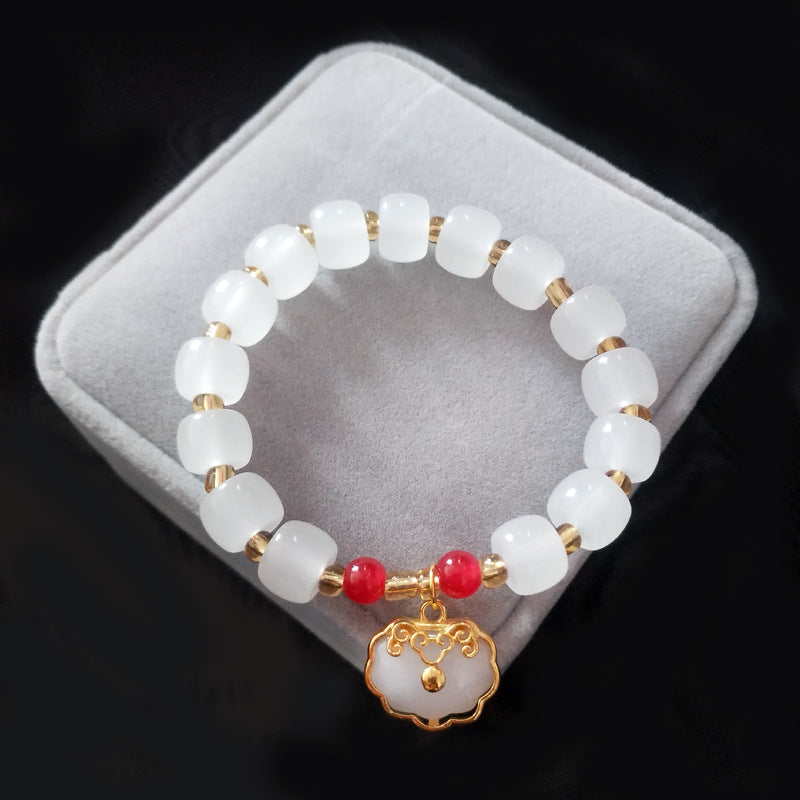 Longevity Lock Jade Safety Girlfriends Female Gift Live Bracelet