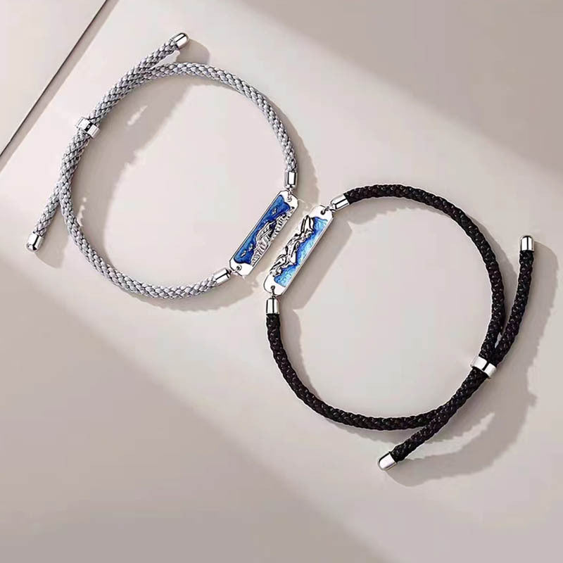 Liebeseid-Paar-Design, Persönlichkeit, gewebt, erschwingliche Luxus-Armbänder