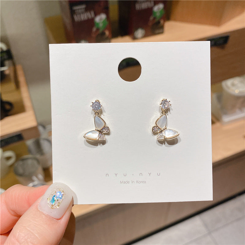 Women's Sterling Sier Needle Elegant Light Luxury Earrings