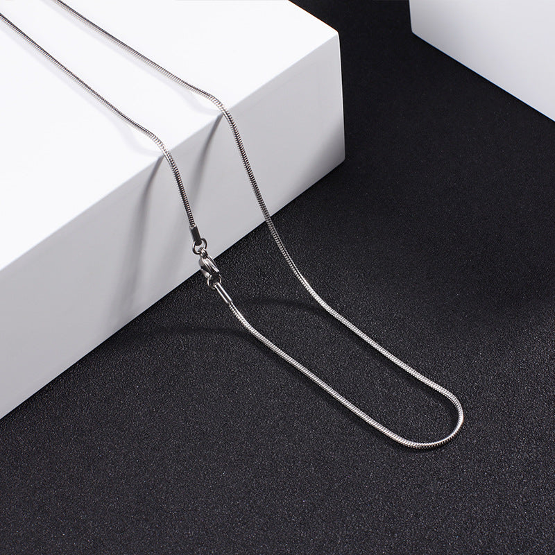 Snake Chain Exquisite Clavicle Lanyard Stainless Necklace