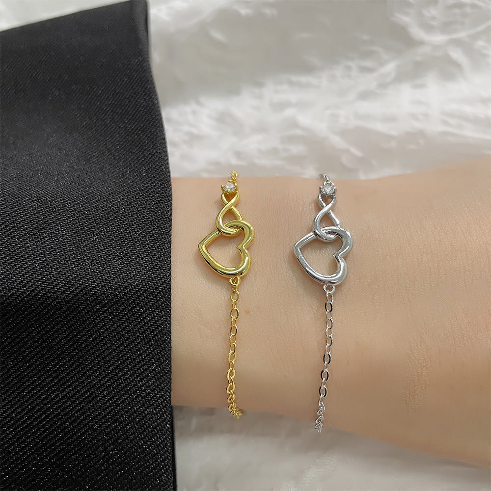 Loving Heart Female Temperament Design Girlfriends Bracelet