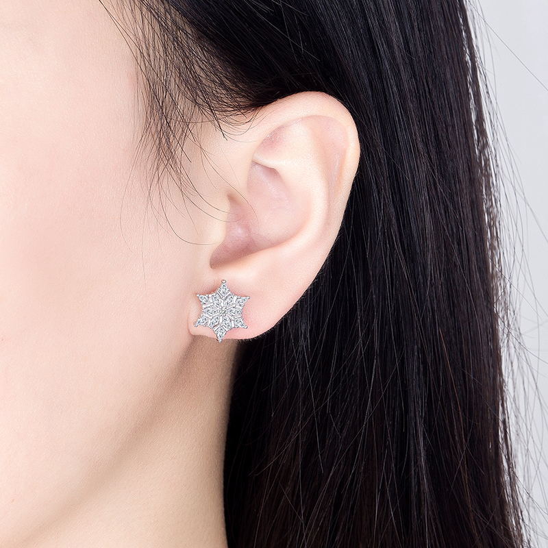 Love My Spy Yoo Snowflake Tassel Earrings