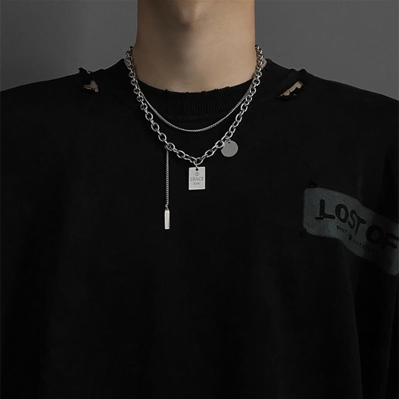 Men's Hip Hop Design Chunky Chain Disco Necklaces