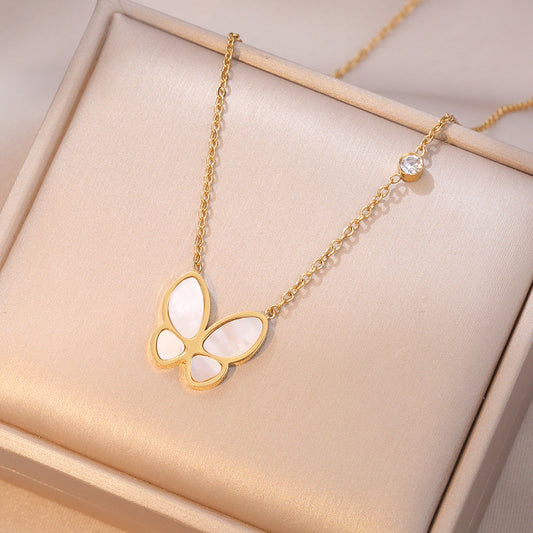 Women's Fairy Butterfly Mori Style Clavicle Chain Necklaces