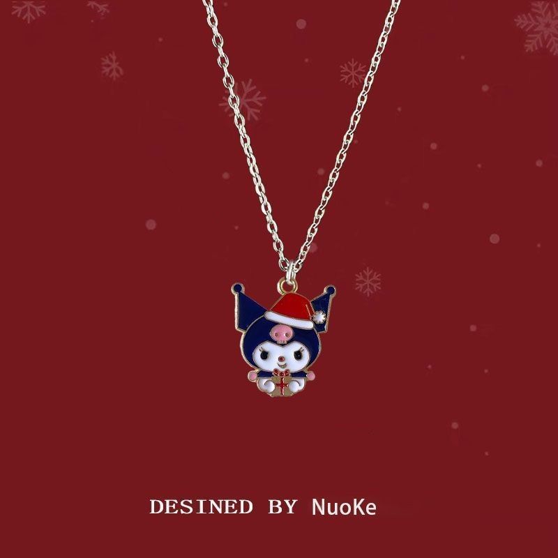 Christmas Gift Pendant Cartoon Cute Clow Necklaces