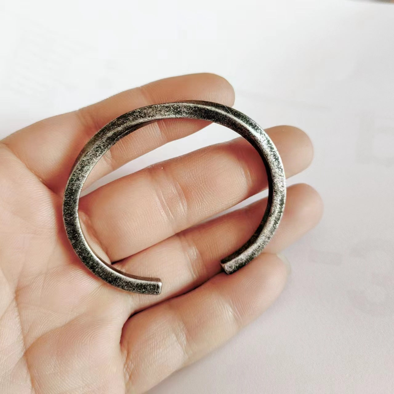 Men's Thai Sier Mobius Strip Vintage Handmade Old Bracelet