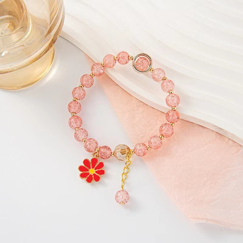 Explosion Flower Crystal Little Daisy Female Korean Jewelry Sunflower Bracelets