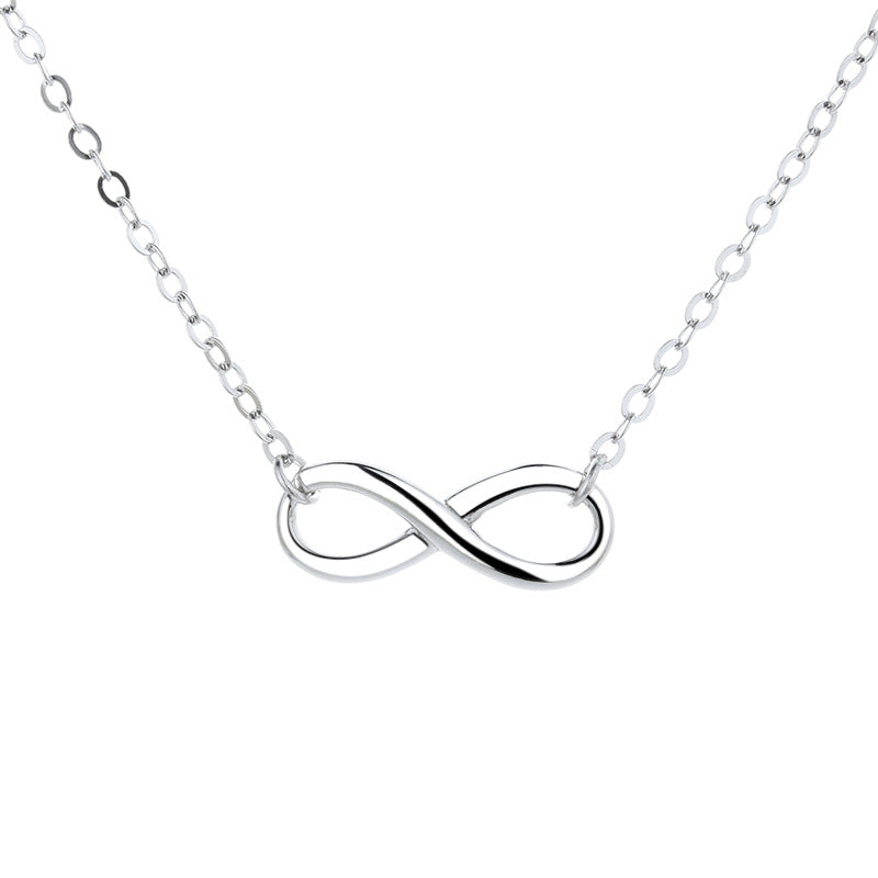 Women's Love Interwoven Infinite Symbol Sterling Sier Necklaces